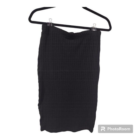 Atmosphere Black Ribbed Pencil Skirt Size 10 - 3FOR$25 - - Picture 1 of 3